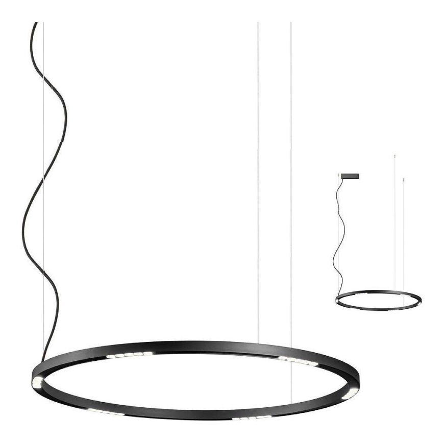 Redo 01-2207 - LED pendel UNION LED/50W/230V CRI 90 3000K diameter 90 cm sort