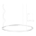 Redo 01-2208 - LED pendel UNION LED/68W/230V CRI 90 3000K diameter 120 cm hvid