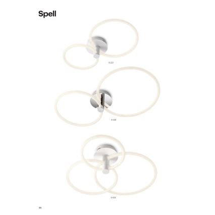 Redo 01-2224 - LED loftlampe dæmpbar SPELL LED/43W/230V 3000K skinnende krom