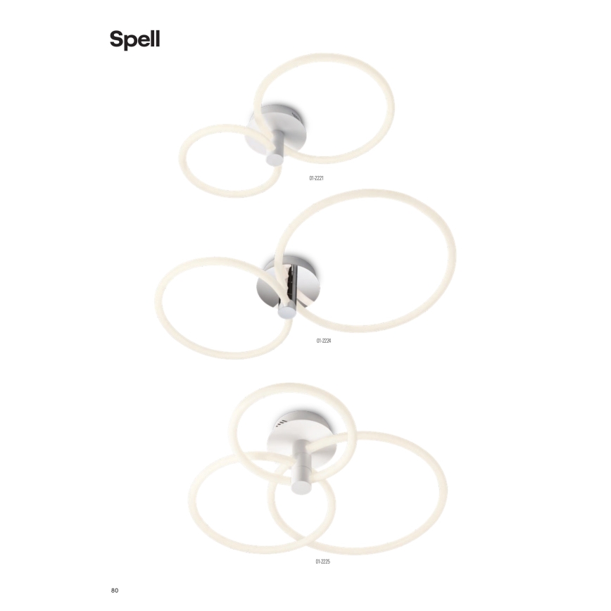 Redo 01-2224 - LED loftlampe dæmpbar SPELL LED/43W/230V 3000K skinnende krom