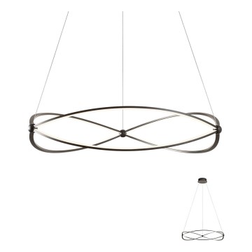 Redo 01-2254 - LED pendel dæmpbar QUARK LED/54W/230V 3000K diameter 80 cm sort