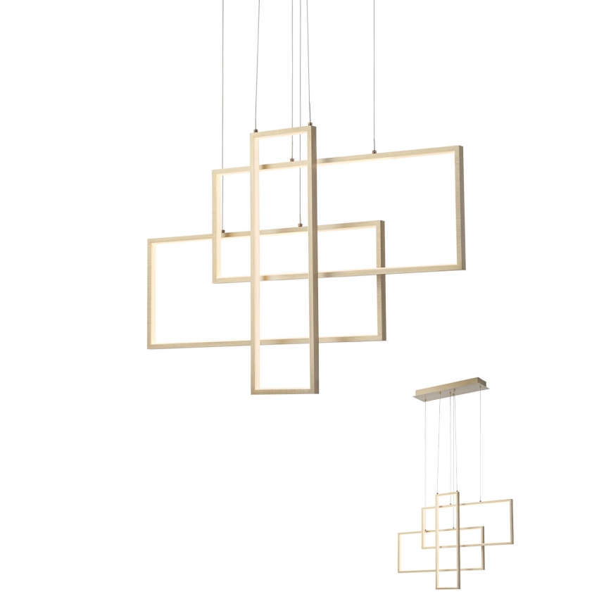 Redo 01-2314 - Dæmpbar LED-pendel på wire PLANA LED/60W/230V guld