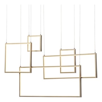 Redo 01-2317 - Dæmpbar LED-pendel PLANA LED/80W/230V med wireophæng, guld