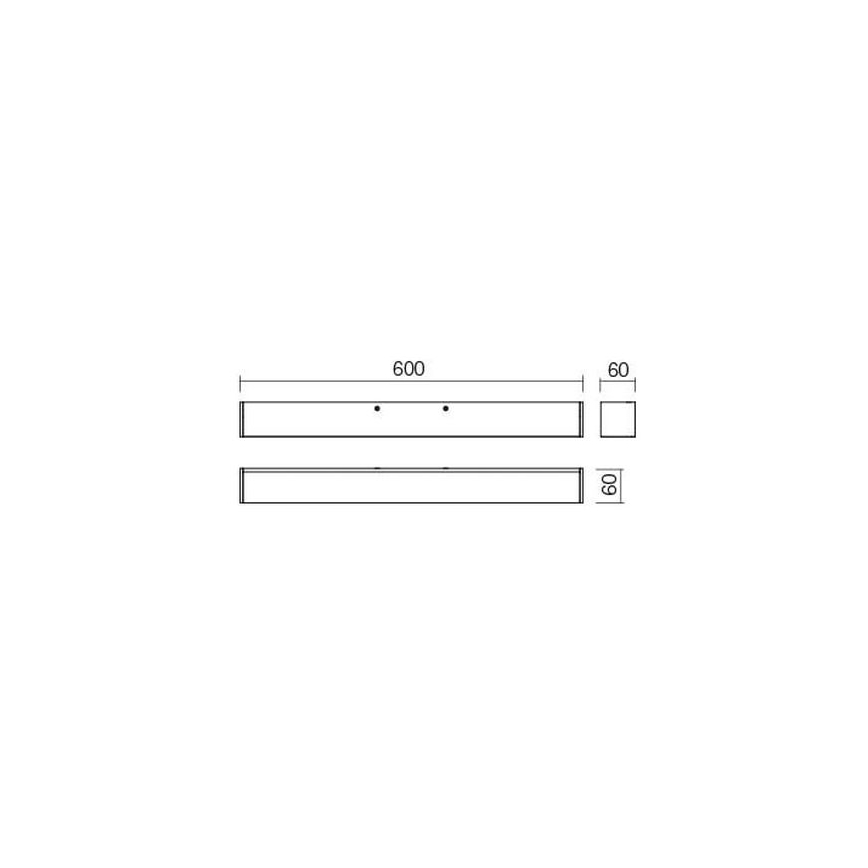 Redo 01-2327 - LED spejllampe til badeværelse THELA LED/17W/230V 60 cm CRI 90 IP44