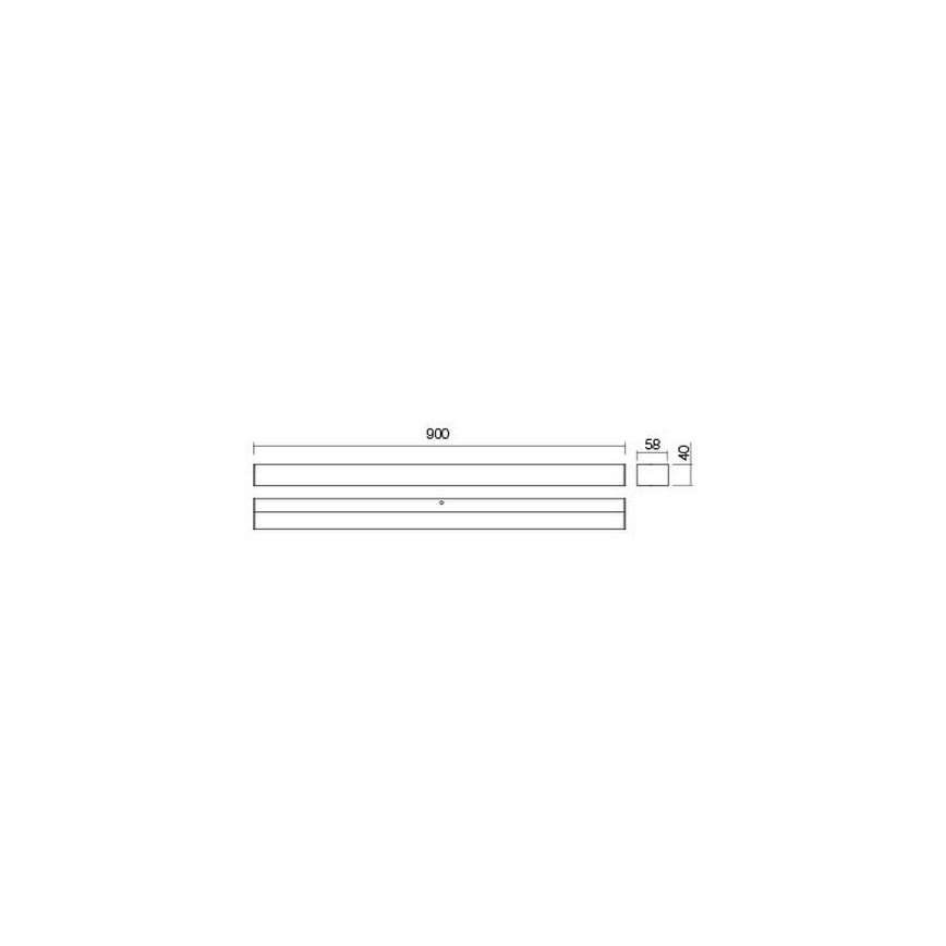 Redo 01-2330 - LED-badeværelsesspejl med belysning TASK LED/18W/230V 90 cm CRI 90 IP44 blank krom