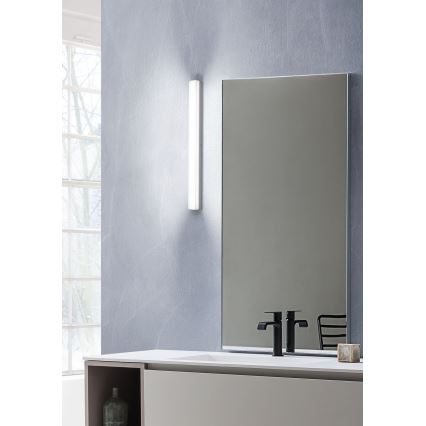 Redo 01-2331 - LED-belyst badeværelsesspejl TASK LED/24W/230V 120 cm CRI 90 IP44 blank krom