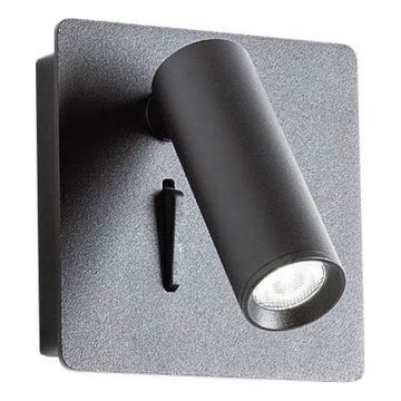 Redo 01-2340 - LED vægspot TOMIX LED/3,2W/230V sort