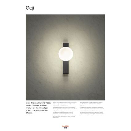 Redo 01-2377 - Pendel GOJI 8xG9/28W/230V sort