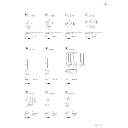 Redo 01-2469 - Væglampe LUMIEN 1xG9/10W/230V guld/hvid