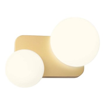 Redo 01-2471 - Væglampe LUMIEN 2xG9/10W/230V guld/hvid