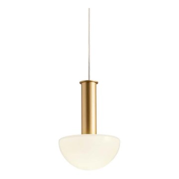 Redo 01-2474 - Pendel på kabel LUMIEN 1x G9/10W/230V Ø 13 cm guld/hvid