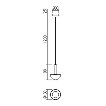 Redo 01-2474 - Pendel på kabel LUMIEN 1x G9/10W/230V Ø 13 cm guld/hvid