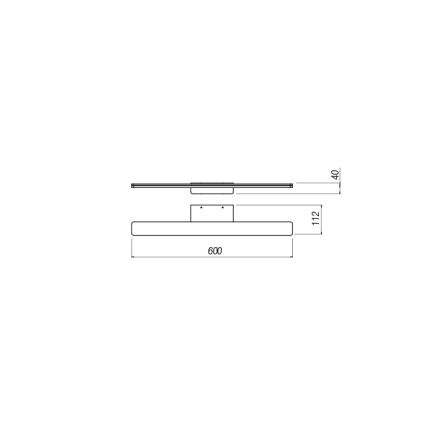 Redo 01-2503 - LED spejllampe til badeværelse BARRIO LED/17,25W/230V 60 cm CRI 90 IP44 hvid