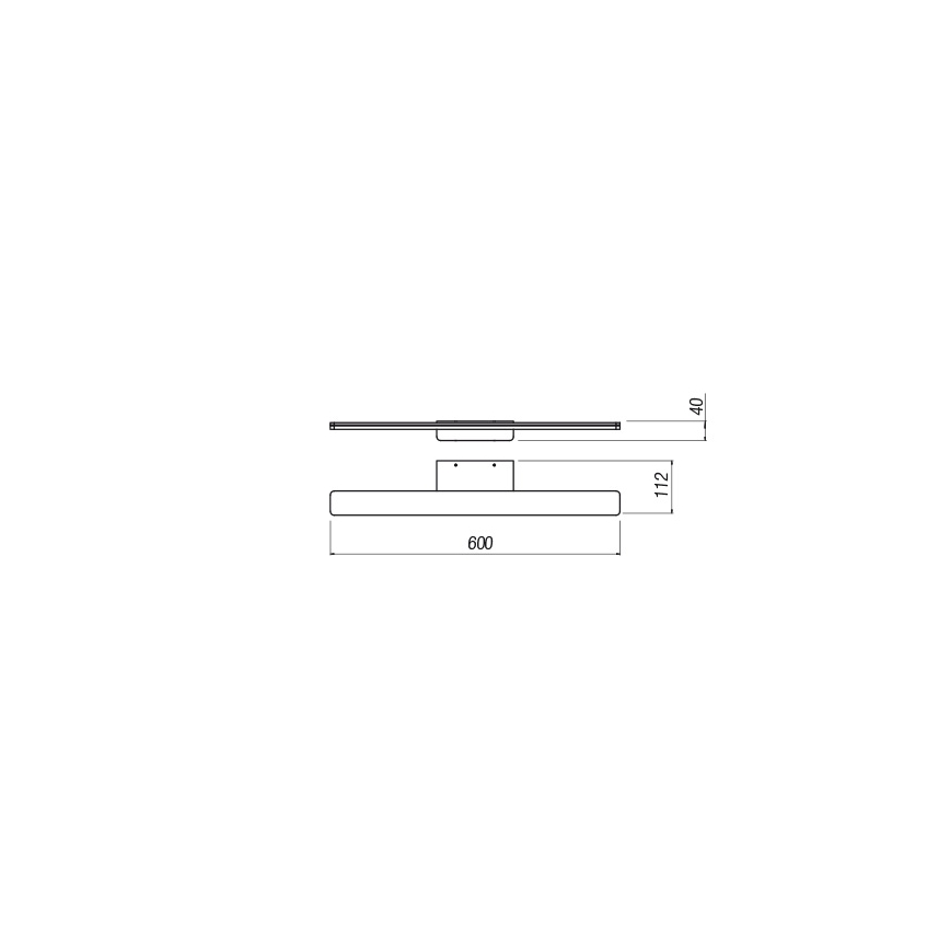 Redo 01-2503 - LED spejllampe til badeværelse BARRIO LED/17,25W/230V 60 cm CRI 90 IP44 hvid