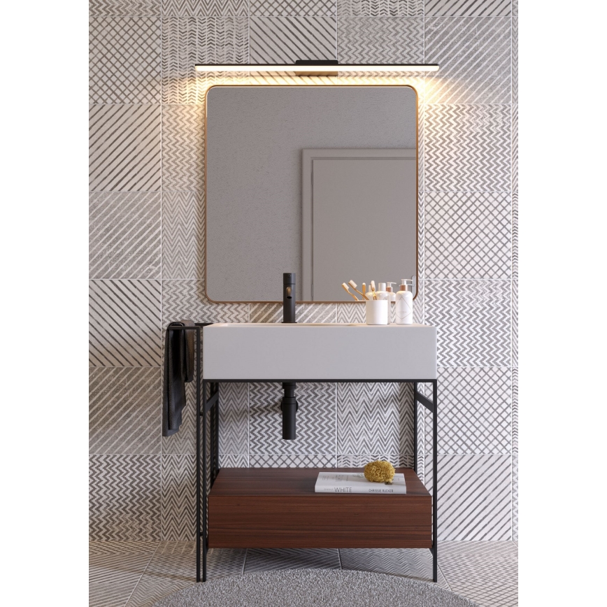 Redo 01-2508 - LED spejllampe til badeværelse BARRIO LED/27,39W/230V 90 cm CRI 90 IP44 sort