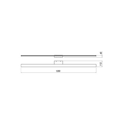 Redo 01-2511 - LED spejllampe til badeværelse BARRIO LED/34,32W/230V 120 cm CRI 90 IP44 hvid