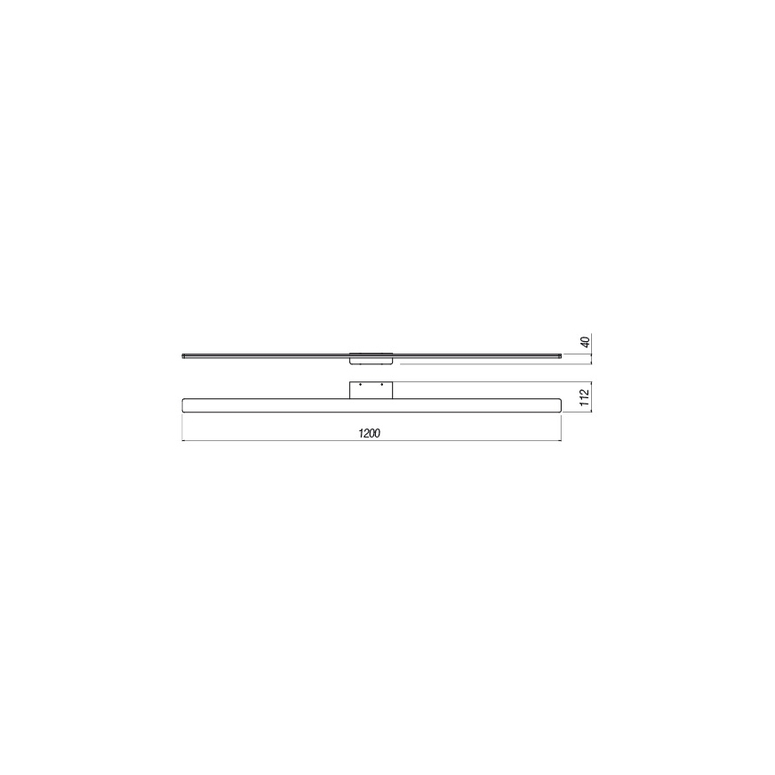 Redo 01-2511 - LED spejllampe til badeværelse BARRIO LED/34,32W/230V 120 cm CRI 90 IP44 hvid