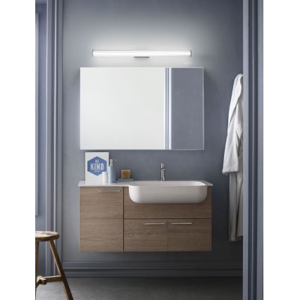 Redo 01-2592 - LED-spejlbelysning til badeværelset RIGAL LED/18W/230V 3000K 91 cm CRI 90 IP44 blank krom/hvid