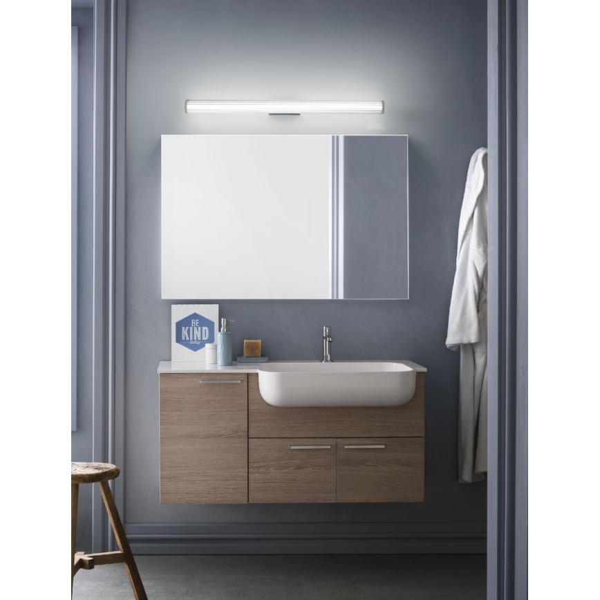 Redo 01-2592 - LED-spejlbelysning til badeværelset RIGAL LED/18W/230V 3000K 91 cm CRI 90 IP44 blank krom/hvid