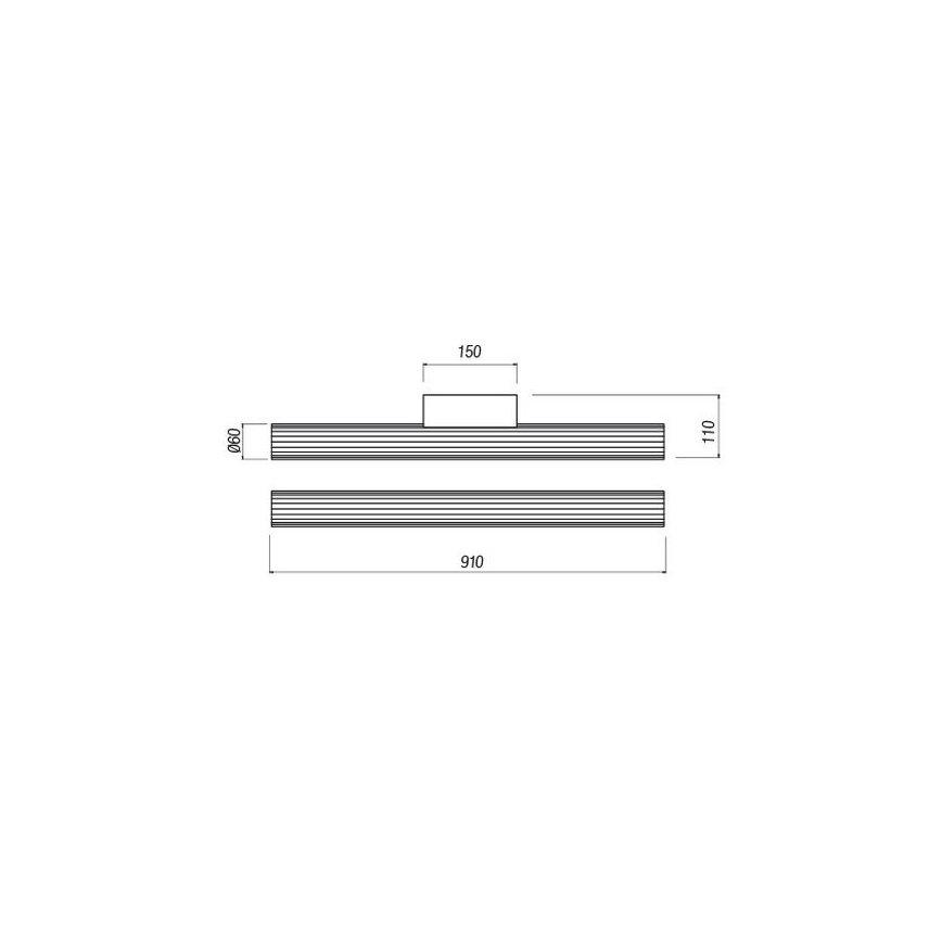 Redo 01-2592 - LED-spejlbelysning til badeværelset RIGAL LED/18W/230V 3000K 91 cm CRI 90 IP44 blank krom/hvid