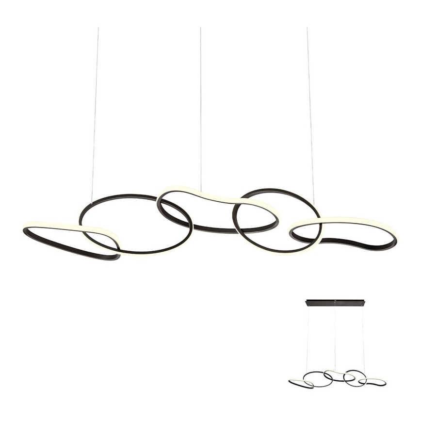 Redo 01-2599 - LED pendel dæmpbar BIAS LED/108,6W/230V CRI 90 3000K sort