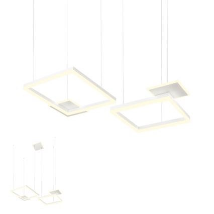 Redo 01-2611 - LED dæmpbar pendel på wire SIGUA LED/110W/230V CRI 90 hvid