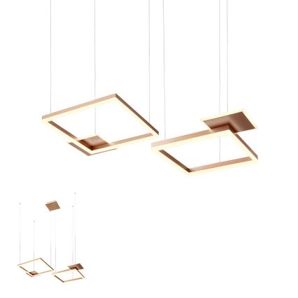 Redo 01-2613 - LED-dæmpbar pendel på wire SIGUA LED/110W/230V CRI 90 brun