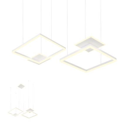 Redo 01-2614 - LED dæmpbar lysekrone på wire SIGUA LED/137W/230V CRI 90 hvid
