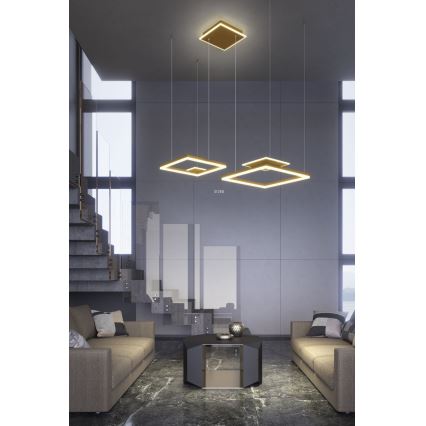 Redo 01-2615 - LED-dæmpbar pendel på wire SIGUA LED/137W/230V CRI 90 guld