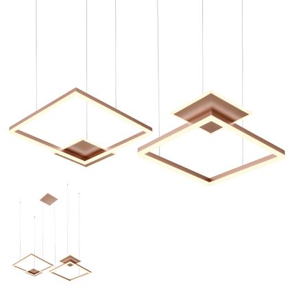 Redo 01-2616 - Dæmpbar LED-pendel med wireophæng SIGUA LED/137W/230V CRI 90 brun