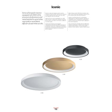 Redo 01-2672 - LED dæmpbar lysekrone på wire ICONIC LED/50W/230V Ø 58 cm hvid