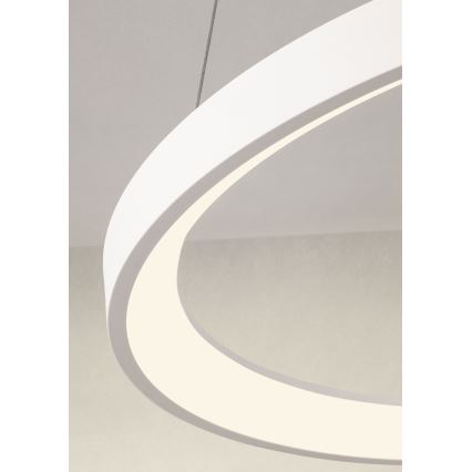 Redo 01-2675 - Dæmpbar LED-lysekrone på wire ICONIC LED/60W/230V Ø 78 cm hvid