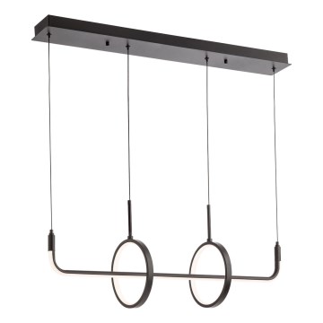 Redo 01-2705 - LED-lysekrone med wireophæng OLIMP LED/40W/230V 3000/4000/6500K sort