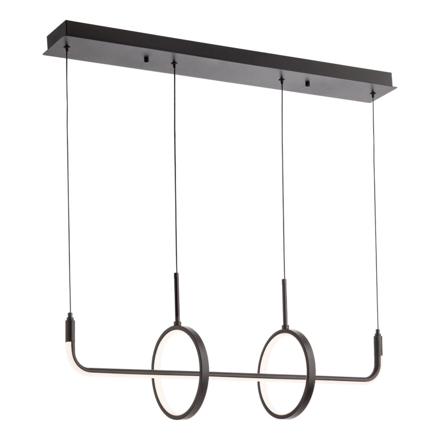 Redo 01-2705 - LED-lysekrone med wireophæng OLIMP LED/40W/230V 3000/4000/6500K sort