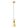 Redo 01-2710 - Pendel KILT 1xE27/42W/230V diameter 12 cm guldfarvet