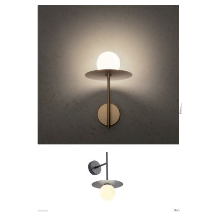 Redo 01-2726 - Væglampe PLATO 1xG9/10W/230V sort