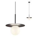 Redo 01-2728 - Pendel PLATO 1xG9/10W/230V diameter 20 cm sort
