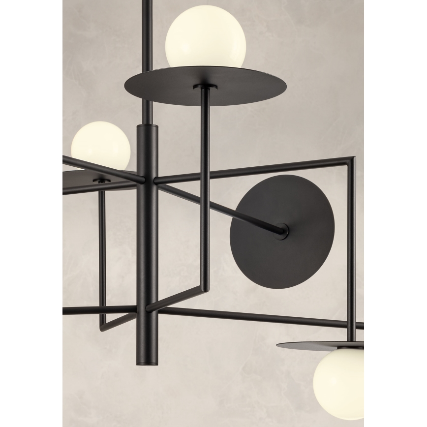 Redo 01-2734 - Pendellampe PLATO 6xG9/10W/230V sort