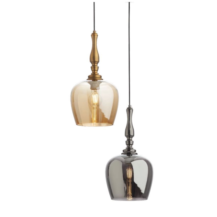 Redo 01-2740 - Pendel TOLL 1xE27/42W/230V bronze