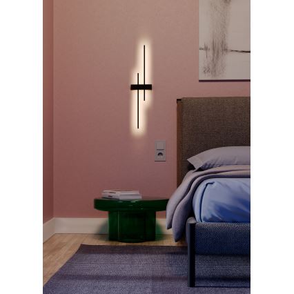 Redo 01-2747 - LED væglampe TANGENT LED/13W/230V 3000K 63,4 cm CRI 90 sort