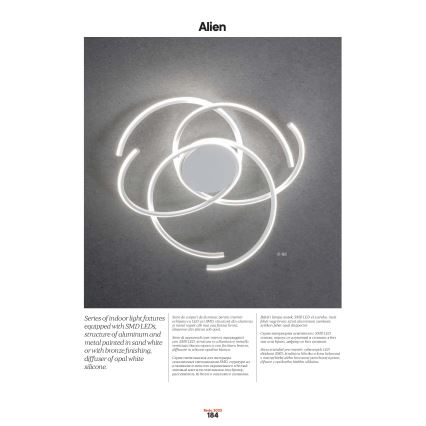 Redo 01-2748 - LED loftlampe dæmpbar ALIEN LED/75W/230V 3000K diameter 90 cm hvid