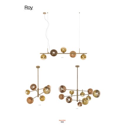 Redo 01-2779 - Pendellampe ROY 5xG9/10W/230V