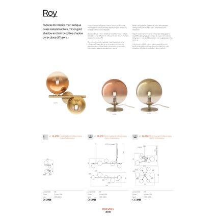 Redo 01-2781 - Pendellampe ROY 10xG9/10W/230V