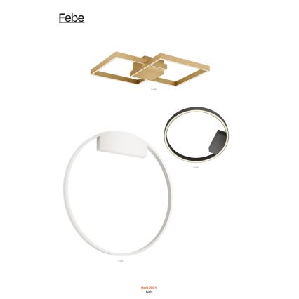 Redo 01-2819 - Dæmpbar LED-væglampe FEBE LED/24W/230V sort