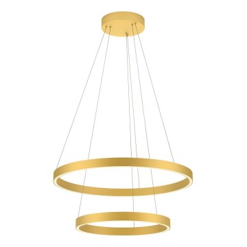 Redo 01-2889 - LED pendel dæmpbar FEBE LED/62W/230V guldfarvet