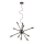 Redo 01-2934 - STELLAR lysekrone med wireophæng 12xE14/25W/230V, sort