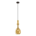 Redo 01-2937 - Pendel på kabel AMBIX 1xE27/42W/230V Ø 18 cm guld