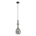 Redo 01-2938 - Pendel med kabel AMBIX 1xE27/42W/230V Ø 18 cm grå