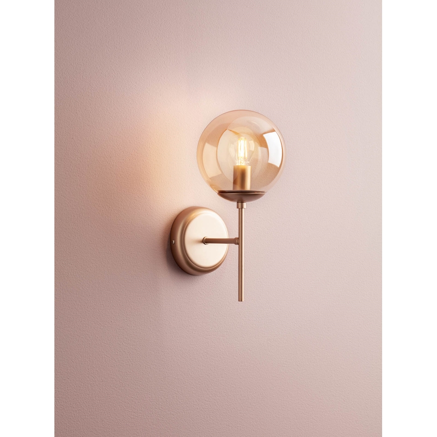 Redo 01-2942 - Væglampe MUNDI 1xE14/28W/230V kobber