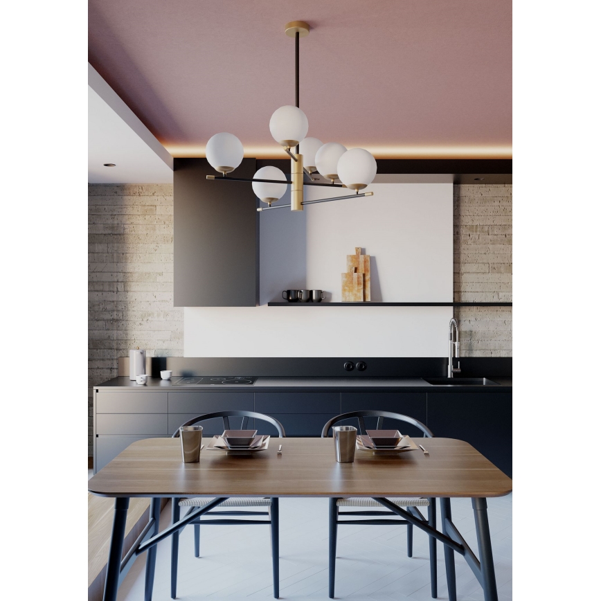 Redo 01-2950 - Pendellampe ESSENTIAL 6xE14/28W/230V